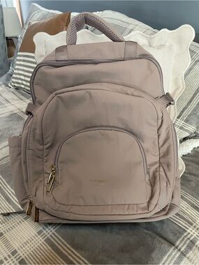 Isaac Mizrahi Dusty Pink/ Mauve Viral Nylon Backpack